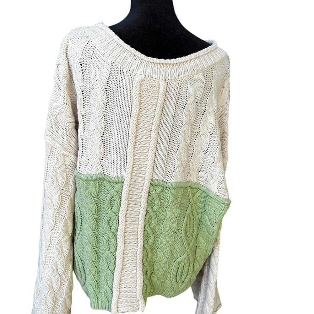 POL women’s size M color block oversized sweater, NWT